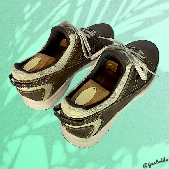 Lands’ End Men's Sport Shoe with AgION Antimicrobial Tech | Brown & Beige Size 8 - Picture 8 of 16